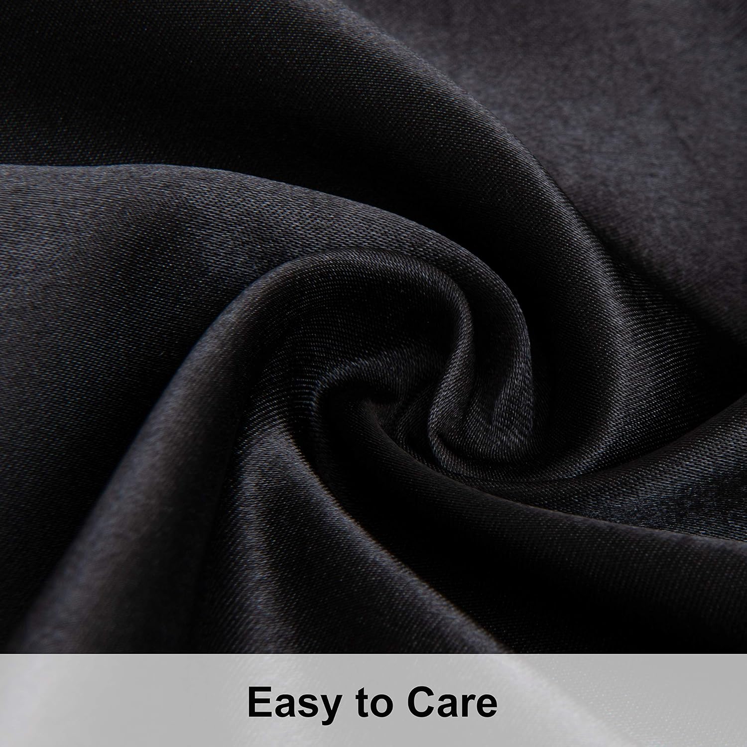 Ntbay 12 Pack Satin Queen Pillowcases for Hair and Skin, Luxurious and Silky Pillow Cases with Envelope Closure, 20 x 30 Inches, Black 12 P…