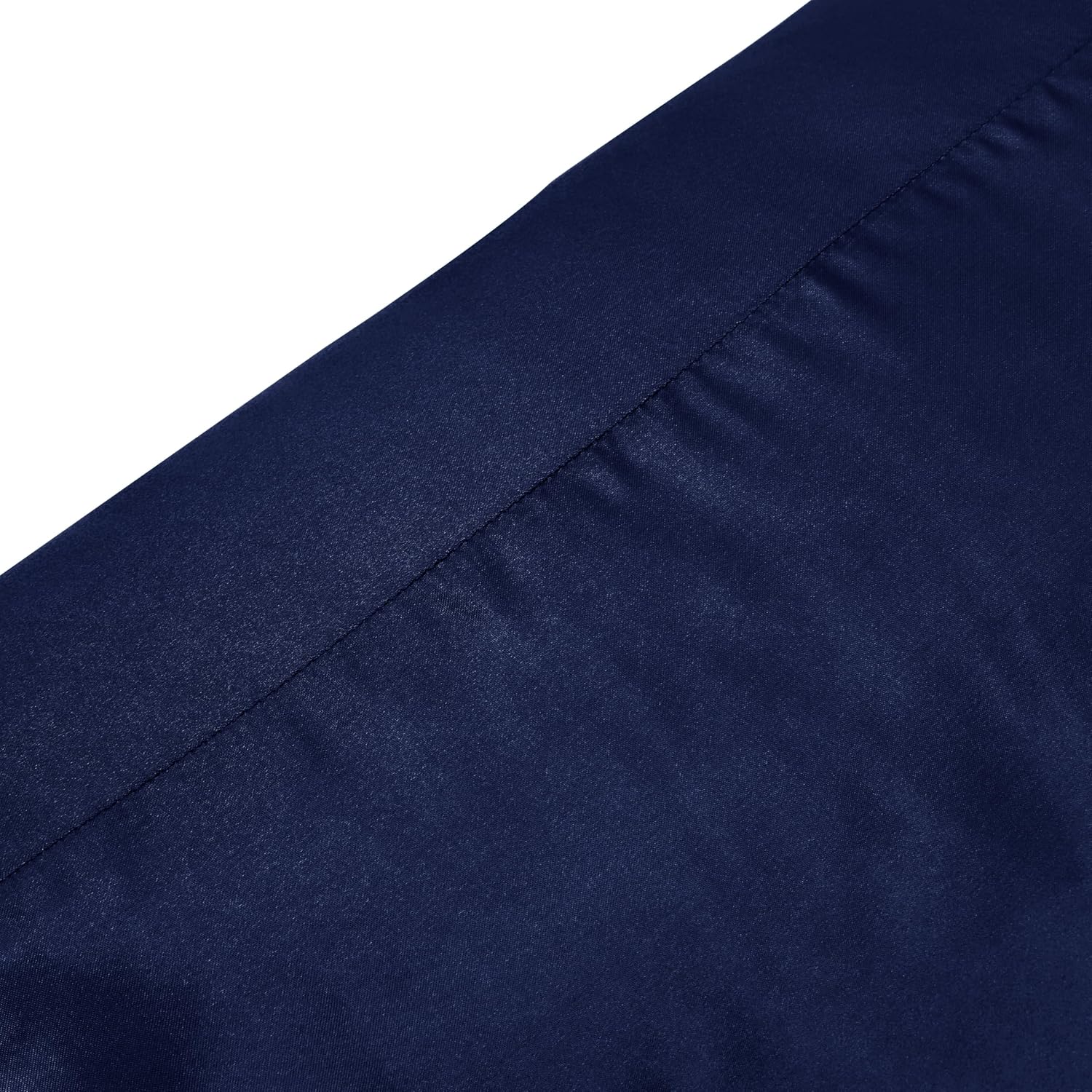 HommxJF Navy Blue King Size Satin Pillowcase Set of 2 with Envelope Closure, Navy Blue Silk Pillowcase for Hair and Skin (20x36) Blue