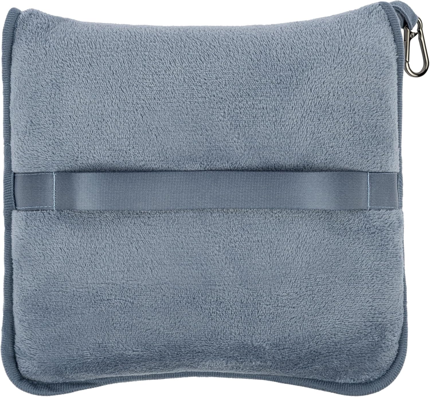 BlueHills Premium Soft Plush Travel Blanket Pillow for Airplane Traveling Essentials in a Bag Flight Throw with Hand Luggage Belt…