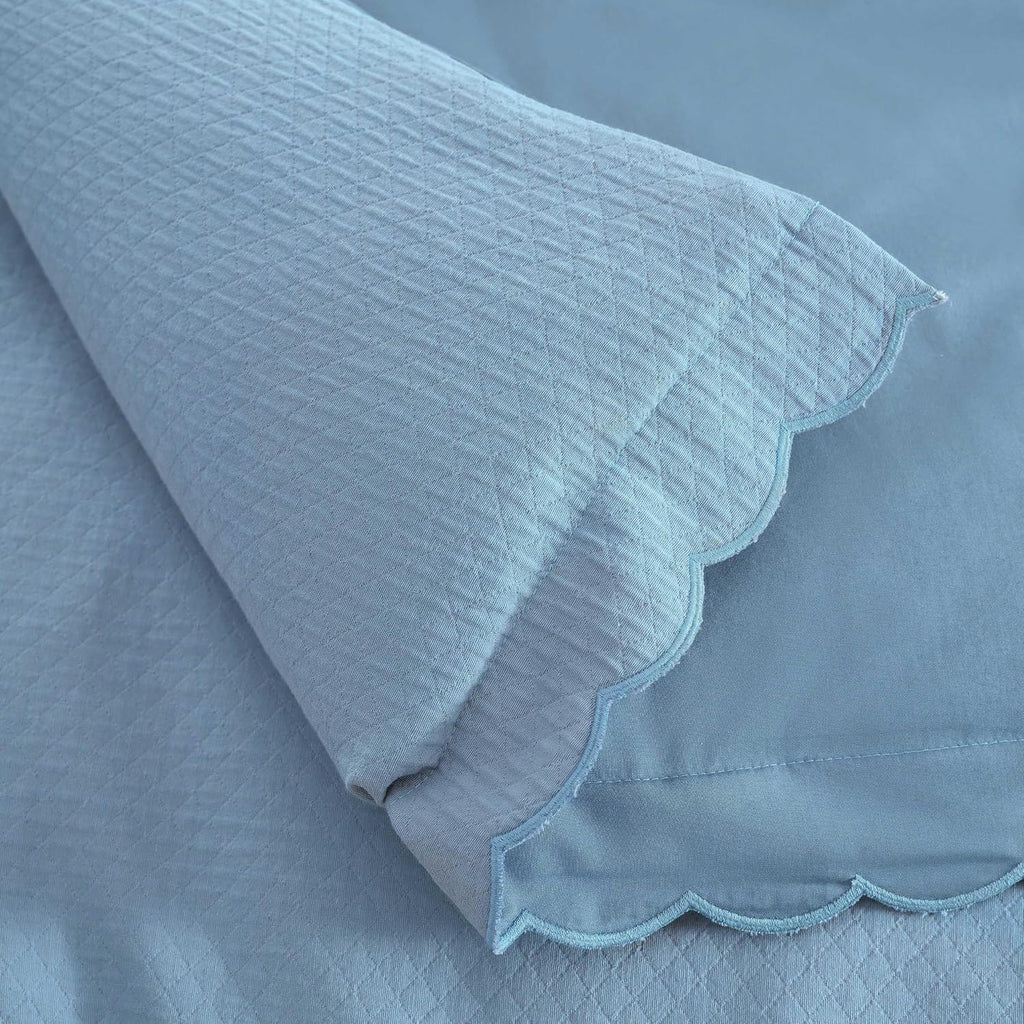MarthaStewart Martha Stewart - King Duvet Cover Set, 100% Soft Cotton Blend Bedding, Corner Ties & Button Closure, 3 Piece Bed Set with Mat…
