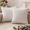 Miulee Christmas Throw Pillow Covers Soft Corduroy Decorative Set of 2 Boho Striped Pillow Covers Pillowcases Farmhouse Home Decor for Couc…