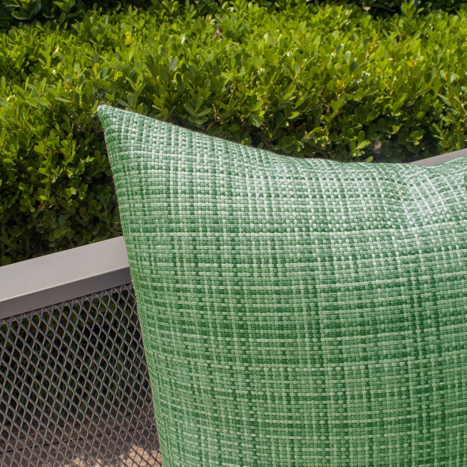 Kevin Textile Outdoor Waterproof Throw Pillow Covers 14x36 Inch Pack of 1 Woven Faux Linen Decorative Water Resistant Long Body Lumbar…