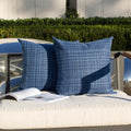 Kevin Textile Pack of 2 Decorative Outdoor Waterproof Throw Pillow Covers Stripe Square Pillowcases Modern Cushion Cases for Patio Couch…