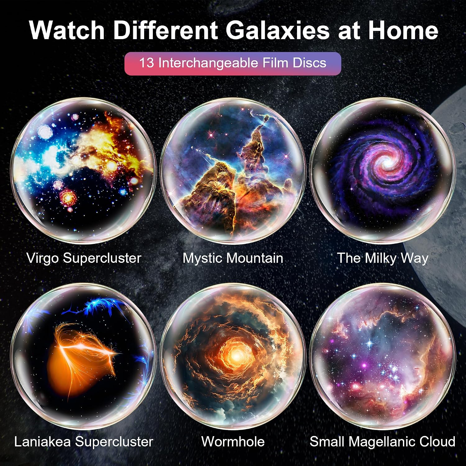 Planetarium Projector Pro for Bedroom, 13 in 1 Star Projector Galaxy Light, Ceiling Night Light Milky Way Mood Lighting with Timer, LED…