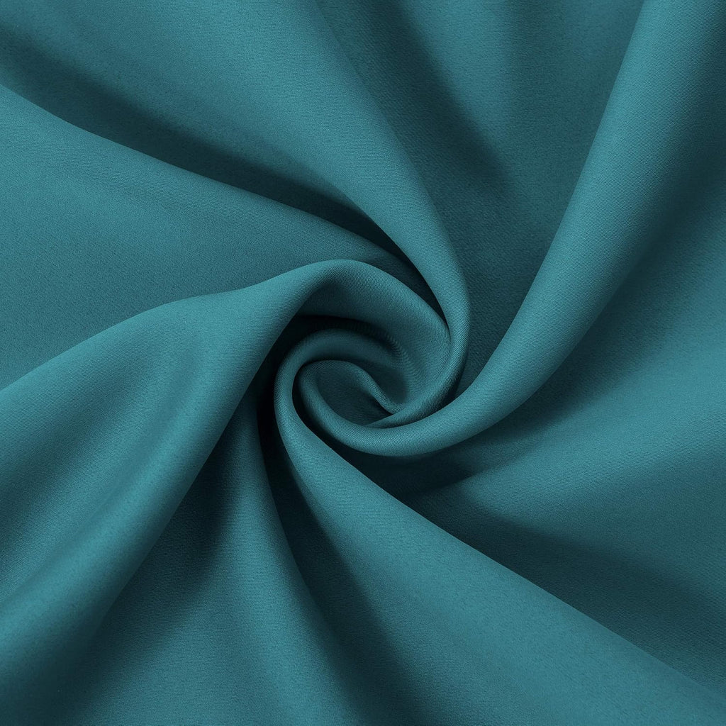 Lemomo Sea Teal Thermal Blackout Curtains/42 x 72 Inch/Set of 2 Panels Room Darkening Curtains for Bedroom 72 Inch silver
