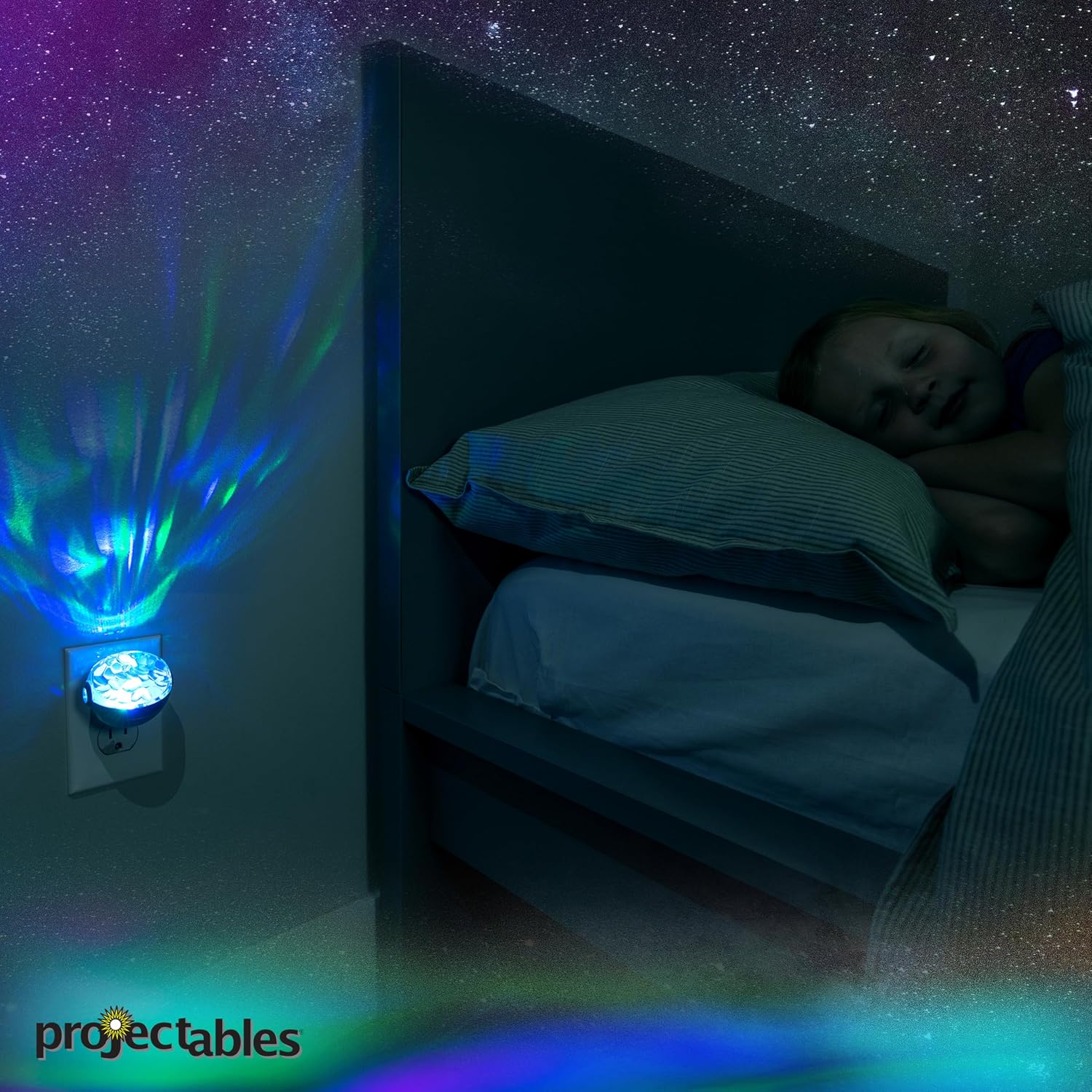 Projectables Northern Lights LED Projection Night Light with Moving Atmospheric Effects, 30404, Aurora Borealis Motion Effects Project…