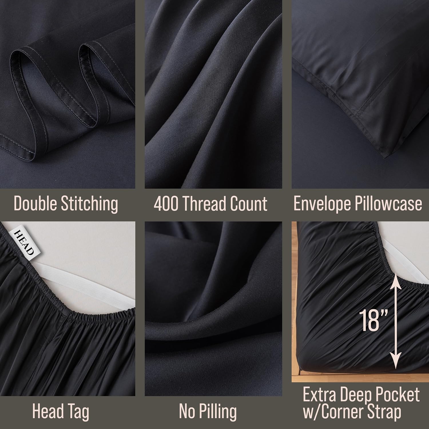 Bella Coterie Luxury Bamboo Viscose 34” Split Top King Size Sheet Set | 1 Fitted Sheet for Sleep Number & Adjustable Beds | 100%…