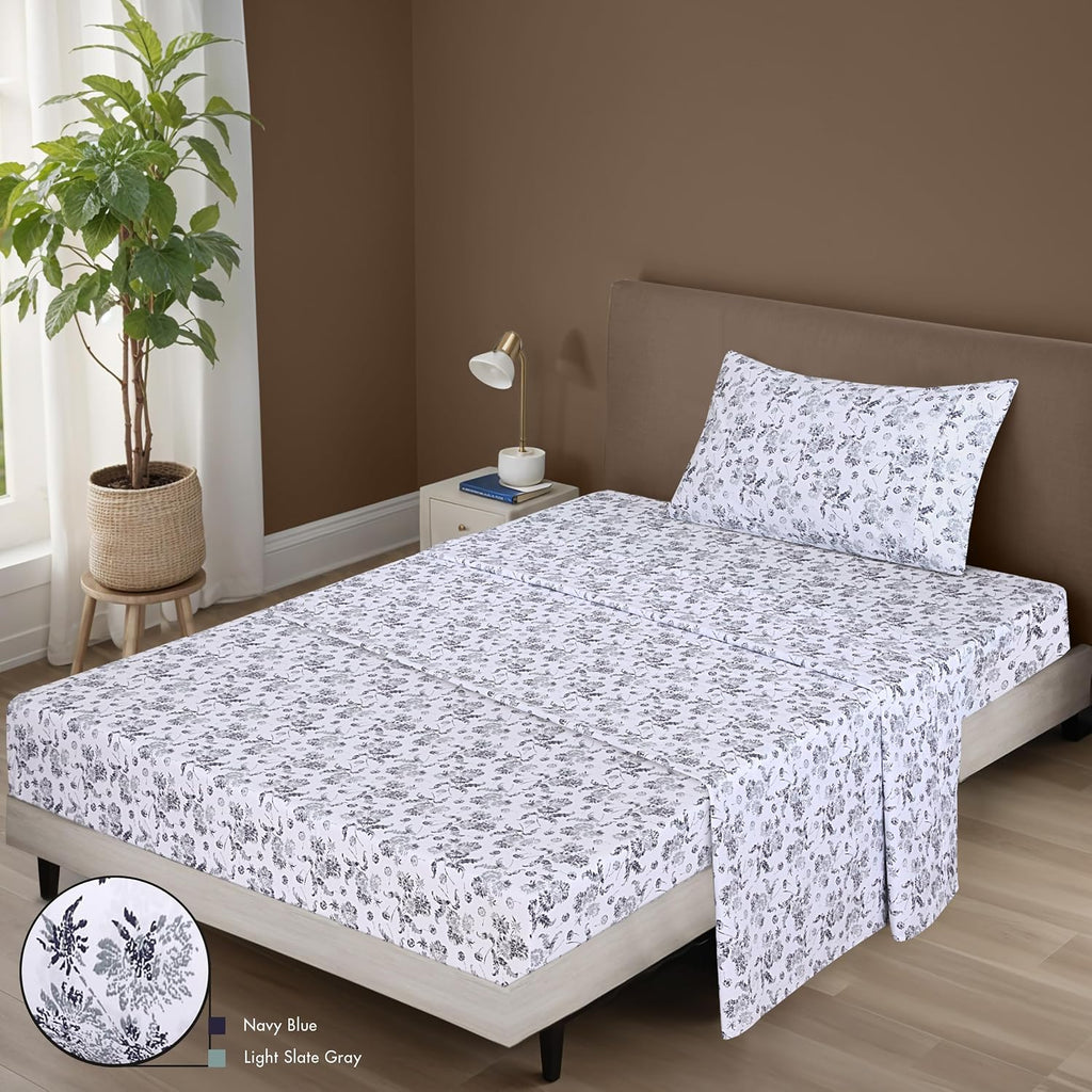 Zoyer 100% Cotton Sheets – Twin XL Size Percale Bedding, Cooling & Breathable, Durable with a Crisp, Soft & Comfortable Feel, 16" Deep Pock…