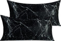 Ntbay 2 Pack Satin King Pillowcases for Hair and Skin, Luxurious and Silky Marbling Printed Pillow Cases with Envelope Closure, 20x36 Inche…