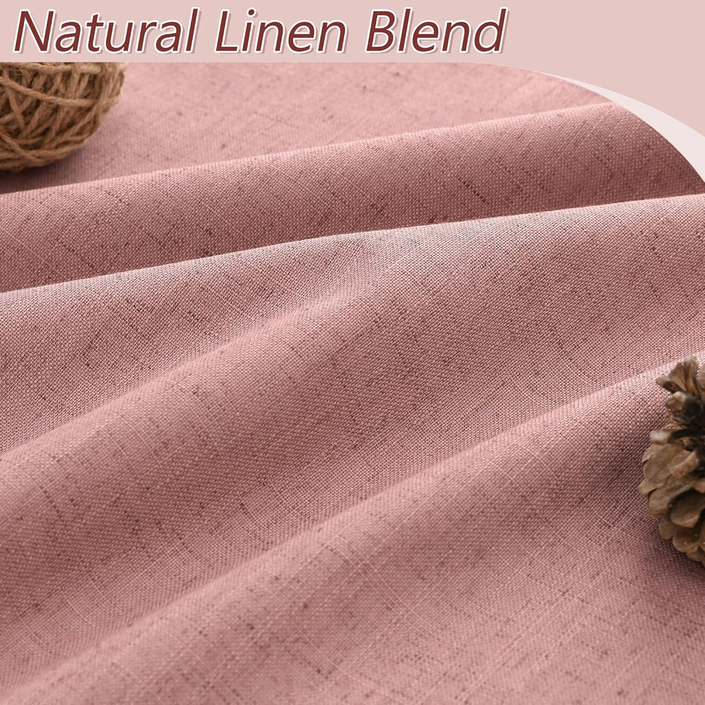 Guken 100% Blackout Curtains 102 Inch Length 2 Panels Set for Living Room Bedroom Back Tab Thermal Insulated Lack Out Linen Drapes Room Dar…