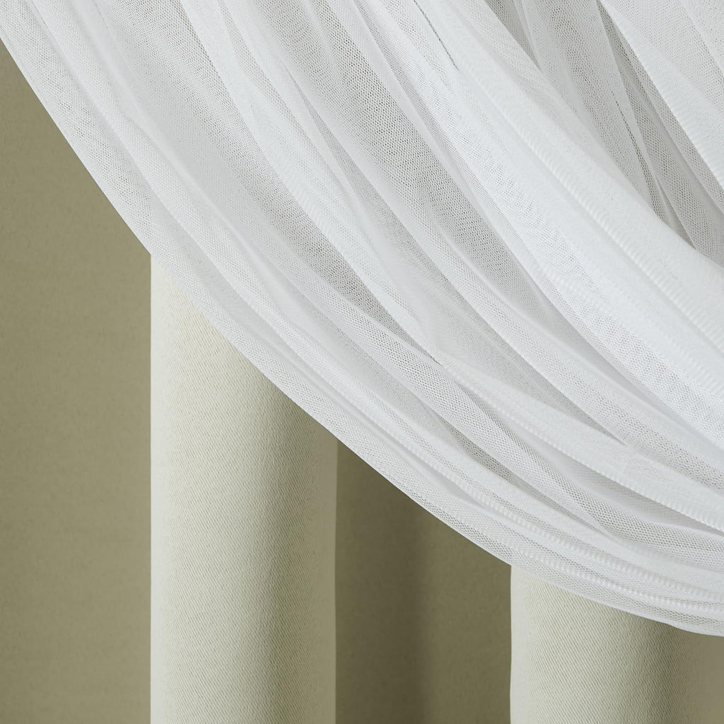 TOWN & COUNTRY LUXE Talia Double Layer Indoor Curtains, Sheer and Room Darkening Blackout, Grommet Top, Energy Efficient, 2-Pack Set…