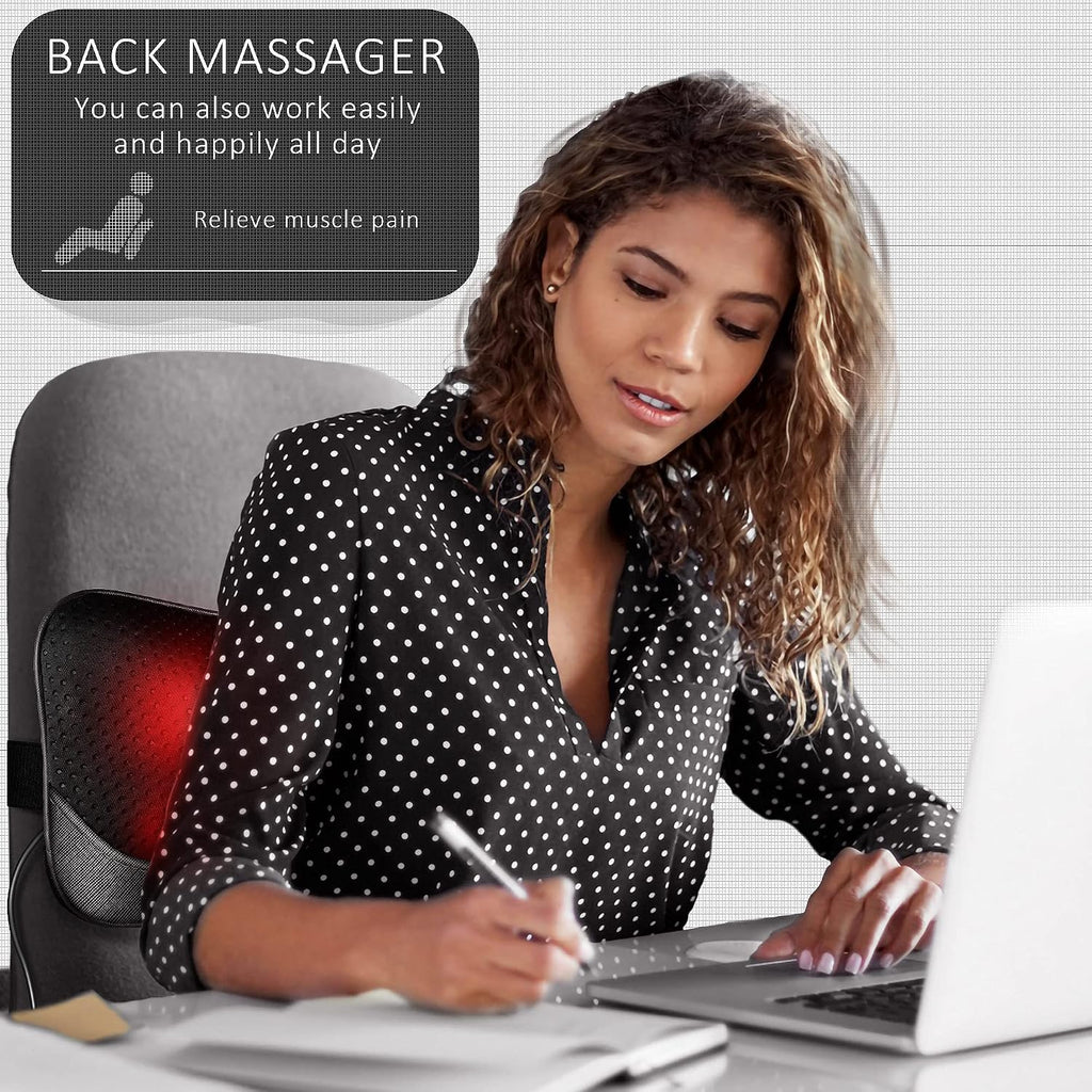 VIKTOR JURGEN Back Massager Kneading for Neck, Shoulder and Foot, Shiatsu Massage Pillow with Heat, Relaxation Gifts for…