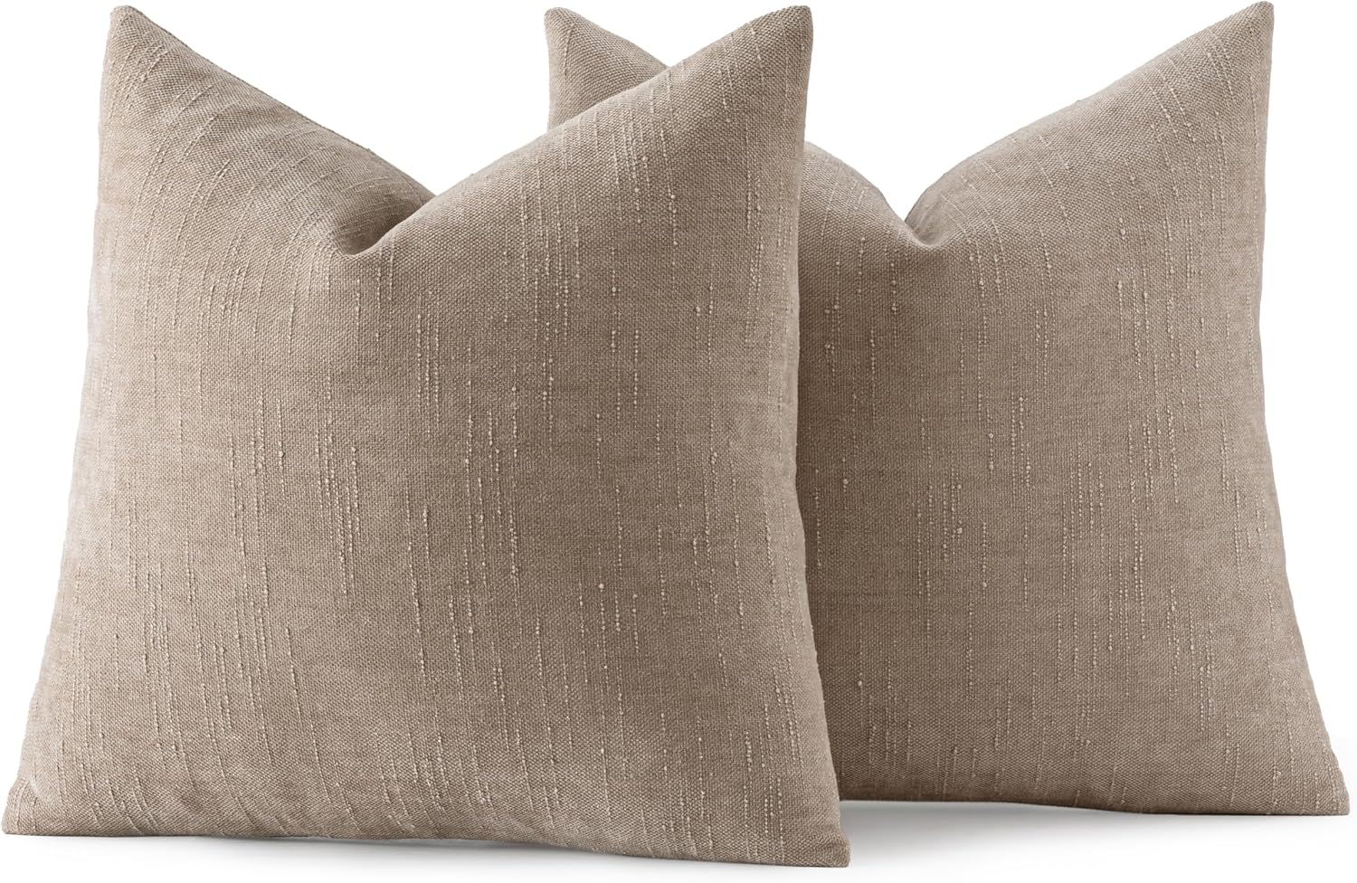 MIULEE Pack of 2 Decorative Throw Pillow Covers Soft Chenille Throw Pillows Solid Textured Cushion Covers for Couch Sofa Bedroom Living…
