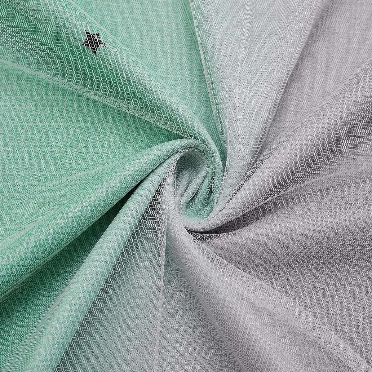 Addsomecolortolife XiDi Blackout Curtains for Bedroom Decor - Rainbow Unicorn Wall Decals for Girl's and Kids' Room - Green Light Grey 52X8…