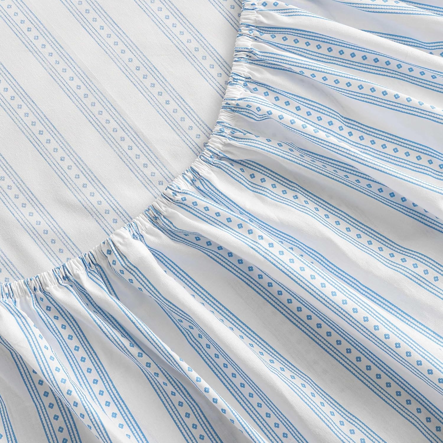 MarthaStewart Martha Stewart - King Size Sheets Set, Crisp & Tailored Cooling Sheets with a Smooth Cotton Percale Lightweight Feel - Bed Sh…