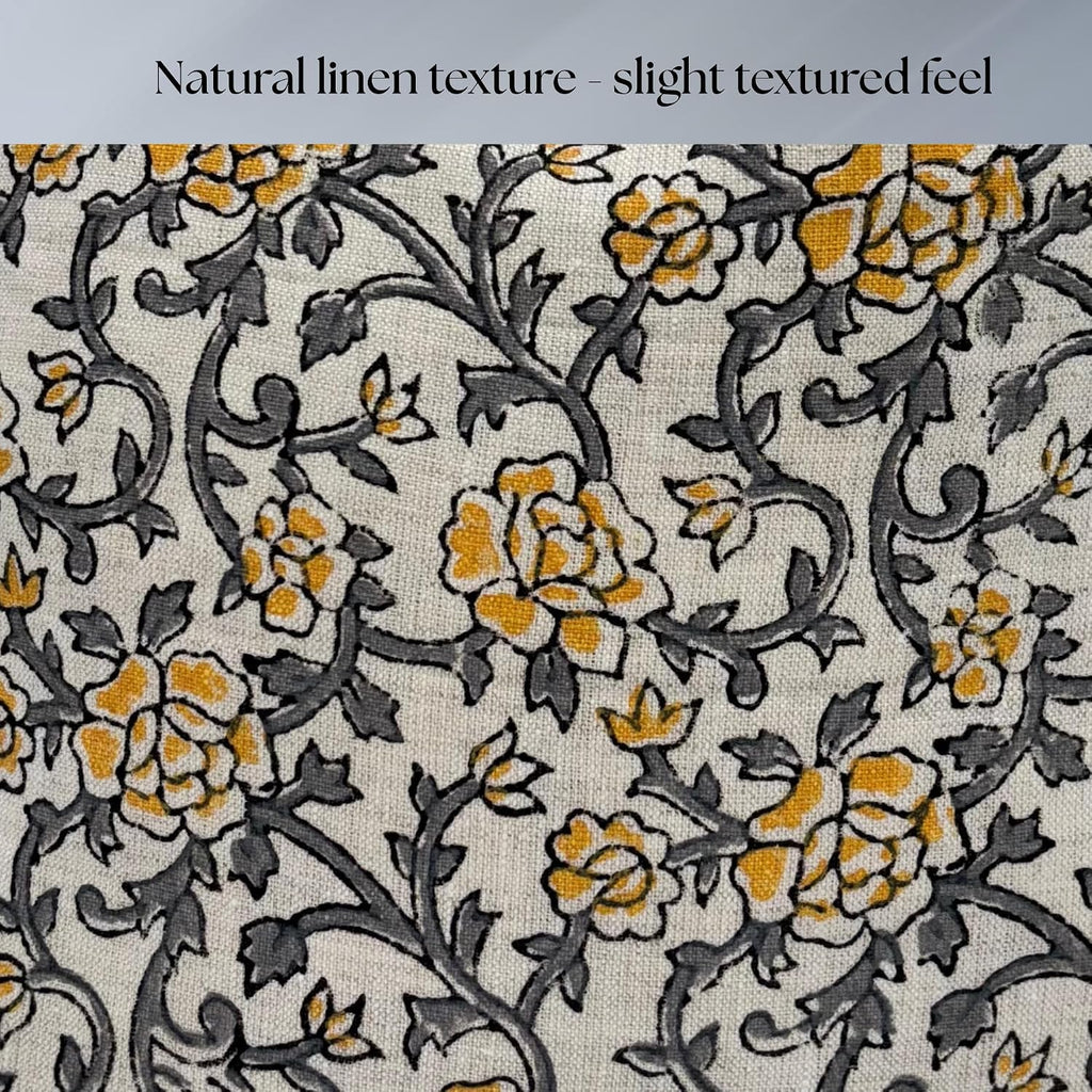 LineandLoop Linen Yellow Pillow Throw Pillow Covers 20x20 inch Pillow Farmhouse Style Spring Decorative Pillow Covers for Couch Living Room…