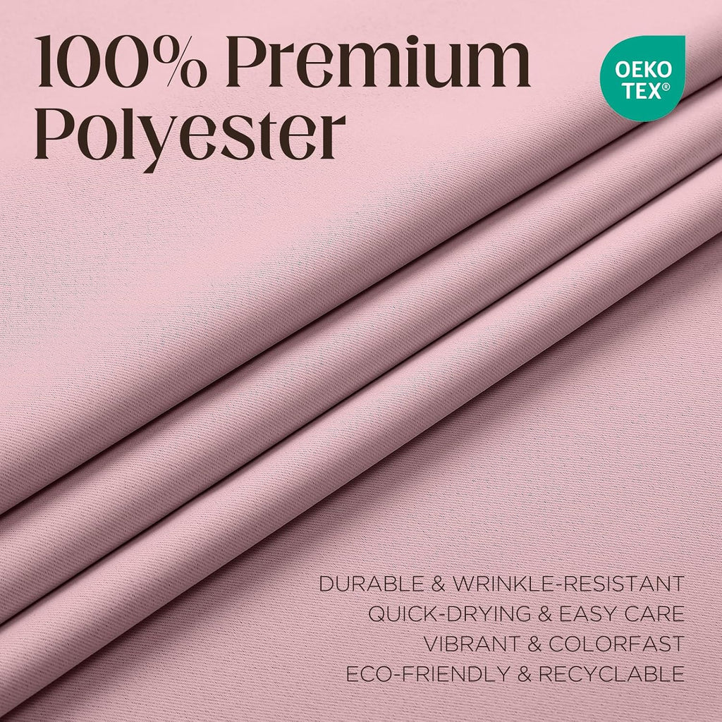 CUCRAF Custom Light Pink Blackout Curtains 1 Panel Set, Thermal Insulated Grommet Room Darkening Curtain for Living Room Bedroom, Light…