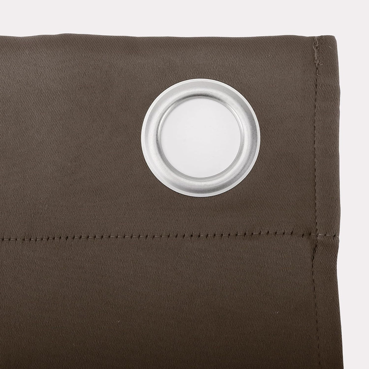 Sun Zero Easton Energy Saving Blackout Grommet Curtain Panel, 40" x 95", Cocoa Brown