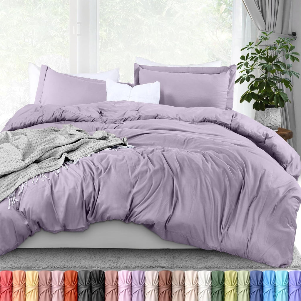 Utopia Bedding Duvet Cover Queen Size - 3 Piece with Zipper Closure - 1 Comforter Cover 90X90 Inches & 2 Pillow Shams 20X26 Inches…
