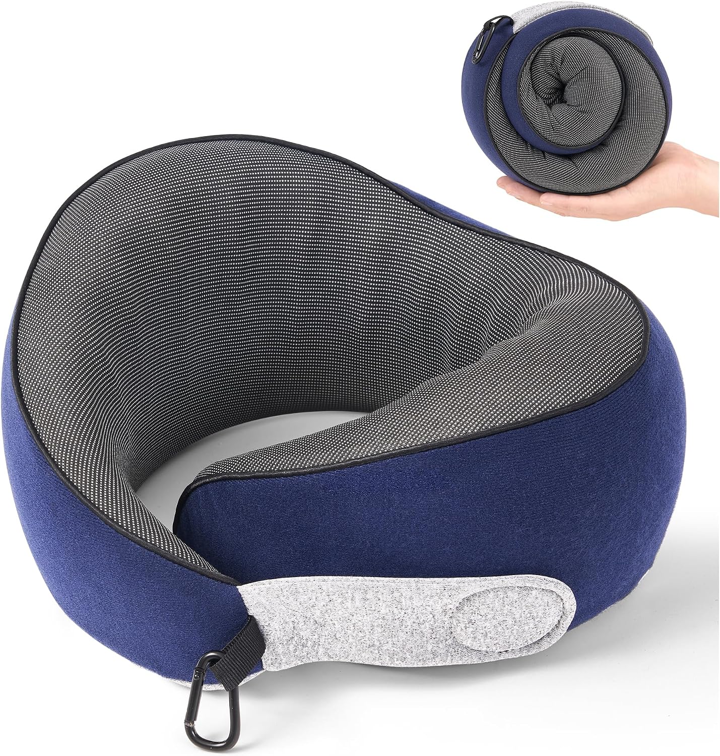 KPNEOL Travel Pillow, 100% Pure Memory Foam Travel Neck Pillow Airplane Neck Support Ergonomic Design for Traveling Suitable for…