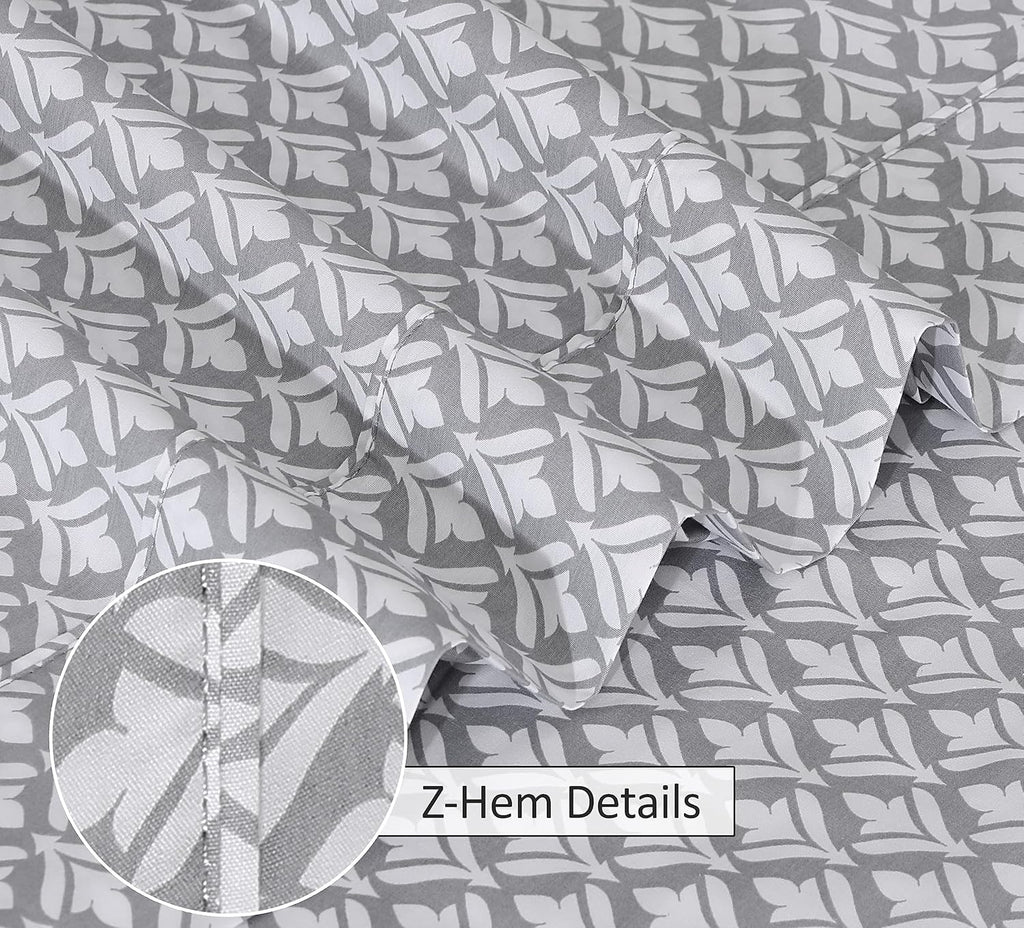 Ruvanti 100% Cotton Percale Sheets King Size – Crisp Cooling Bed Sheets for Hot Sleepers, Deep Pocket 16”, Soft Breathable & Durable Hotel-…