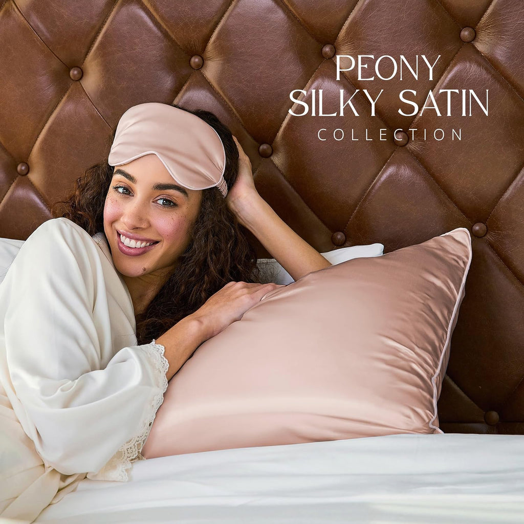 Gracecompany Grace & Company Silky Satin Pillowcase for Hair & Skin, Oeko-Tex Certified Satin Silk Pillowcase with Zipper - Ultra Smooth Pi…