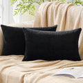 Gawamay Set of 2 Decorative Lumbar Soft Chenille Throw Pillow Covers 12x20 Inch (30x50 CM), Boho Farmhouse Cushion Cases, Couch Pillow Cove…
