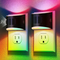 DORESshop LED Night Light[2 Pack], Night Lights Plug into Wall, 8-Color RGB LED Nightlight with Motion Sensor, Dusk to Dawn Sensor…