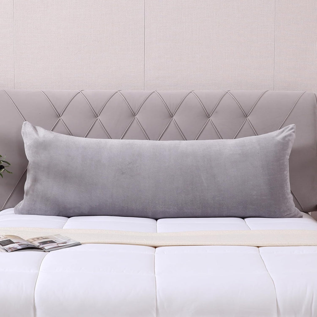 Evolive Body Pillow Cover 21"x54", Ultra Soft Plush Body Pillowcase with Hidden Zipper, Cozy Fluffy Long Pillow Case for Side Sleepers, Pre…
