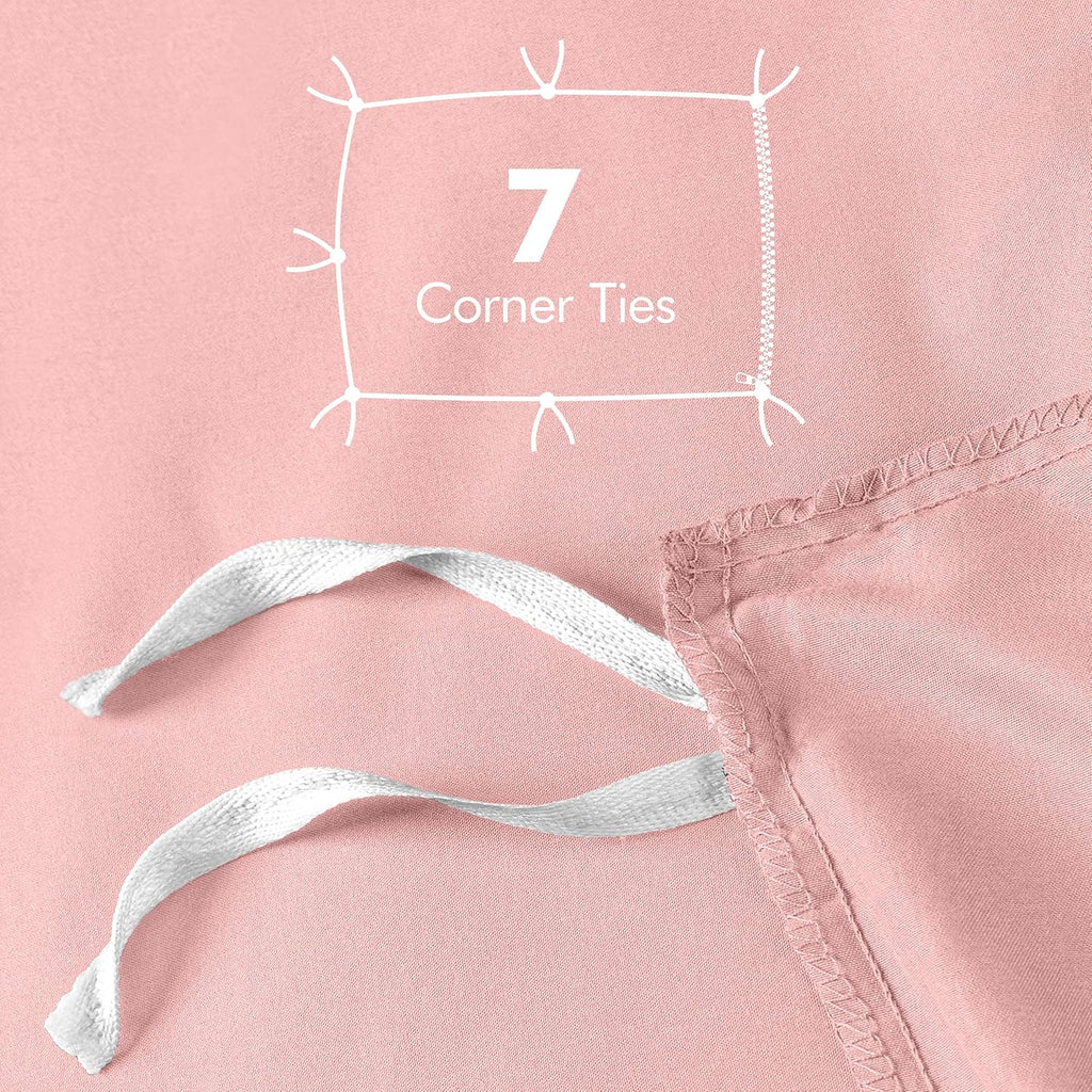 Utopia Bedding Duvet Cover Queen Size - 3 Piece with Zipper Closure - 1 Comforter Cover 90X90 Inches & 2 Pillow Shams 20X26 Inches (Pink)…