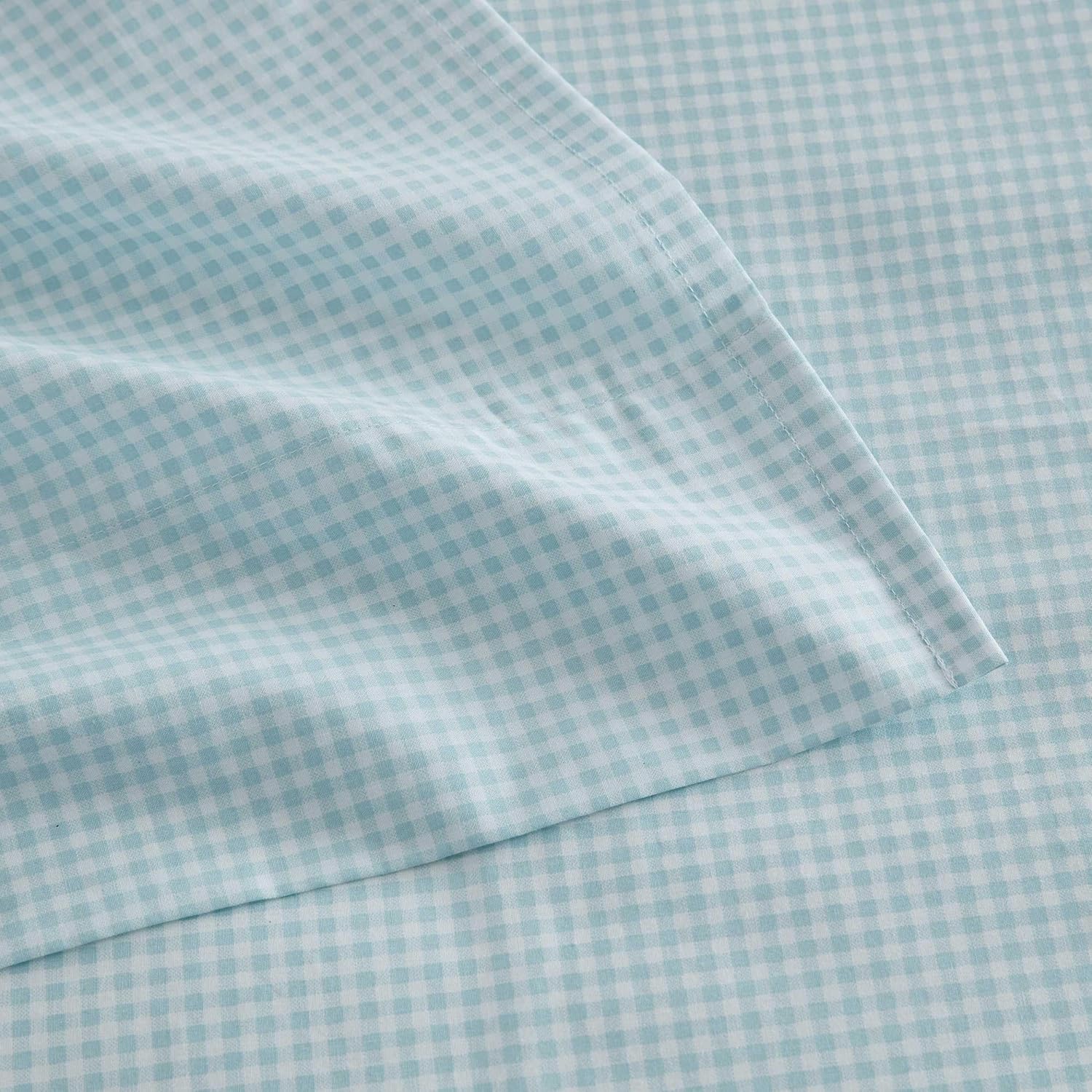 MarthaStewart Martha Stewart - Full Size Sheets Set, Crisp & Tailored Cooling Sheets w/a Naturally Smooth Cotton Percale Lightweight Feel -…