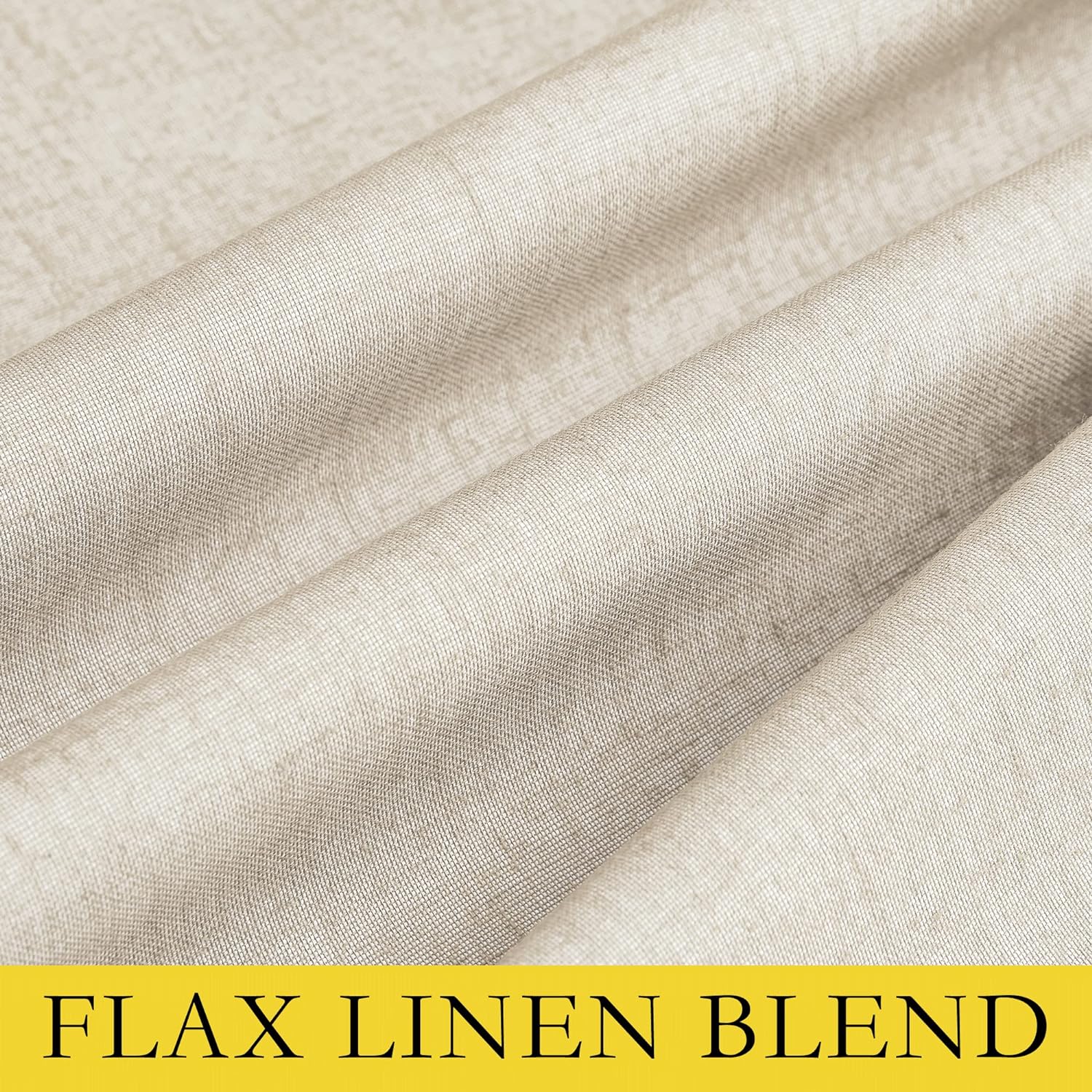 NICETOWN Full Shade Curtain Panels, 62 x 63 inch, Beige, Pair of Energy Smart & Noise Blocking Out Blackout Drapes for Dining Room…