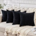 Gawamay Decorative Square Throw Pillow Covers 18"x18" Inch Set of 4, Super Soft Chenille Pillows Farmhouse Fall Pillowcase for Living Room…