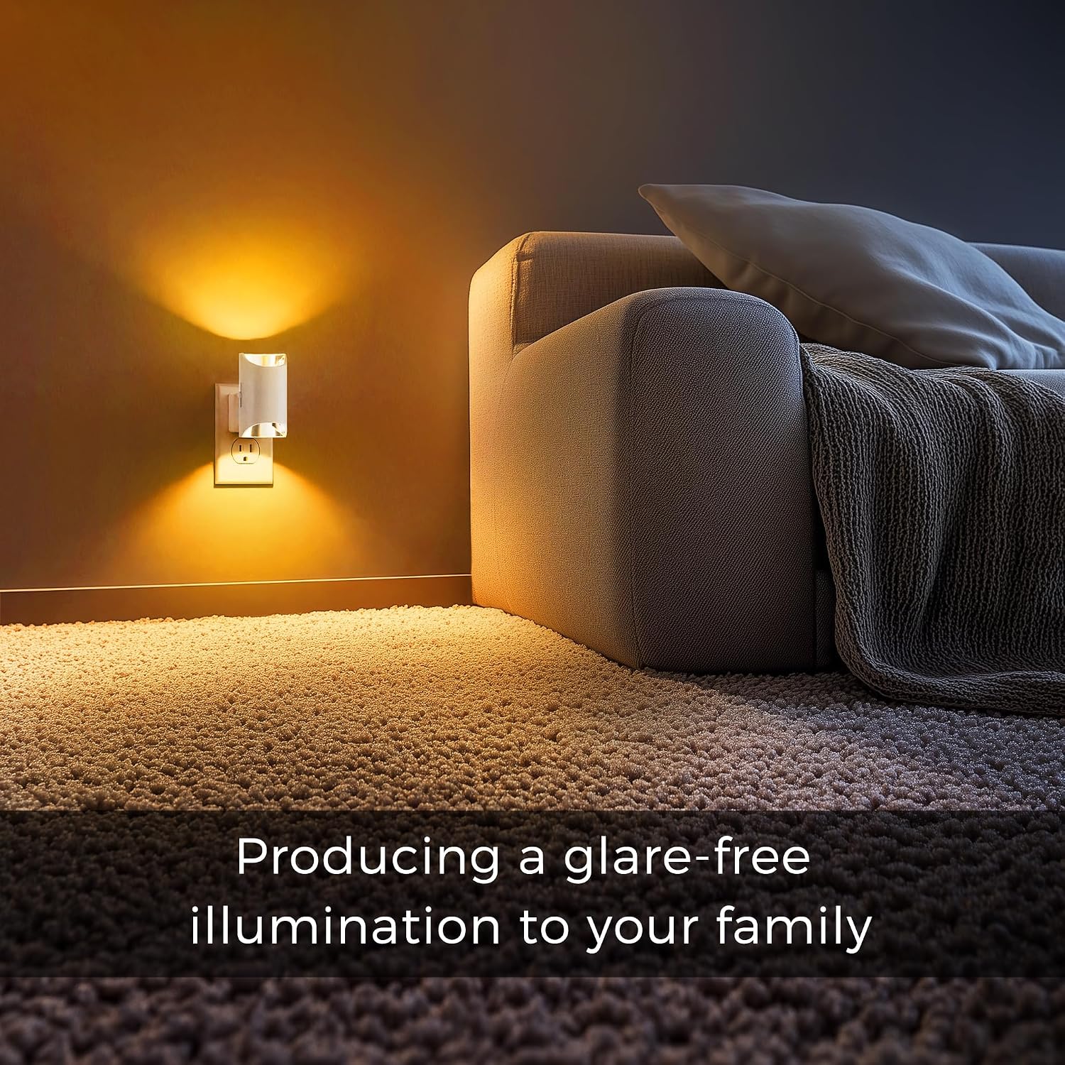 L LOHAS LED Night Lights Plug into Wall, Dimmable Night Light 0-100LM, Dusk to Dawn Sensor, Soft White 2000K, Plug in Nightlights for…