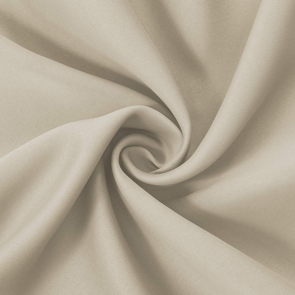Lemomo Light Beige Thermal Blackout Curtains/42 x 72 Inch/Set of 2 Panels Room Darkening Curtains for Bedroom 72 Inch silver