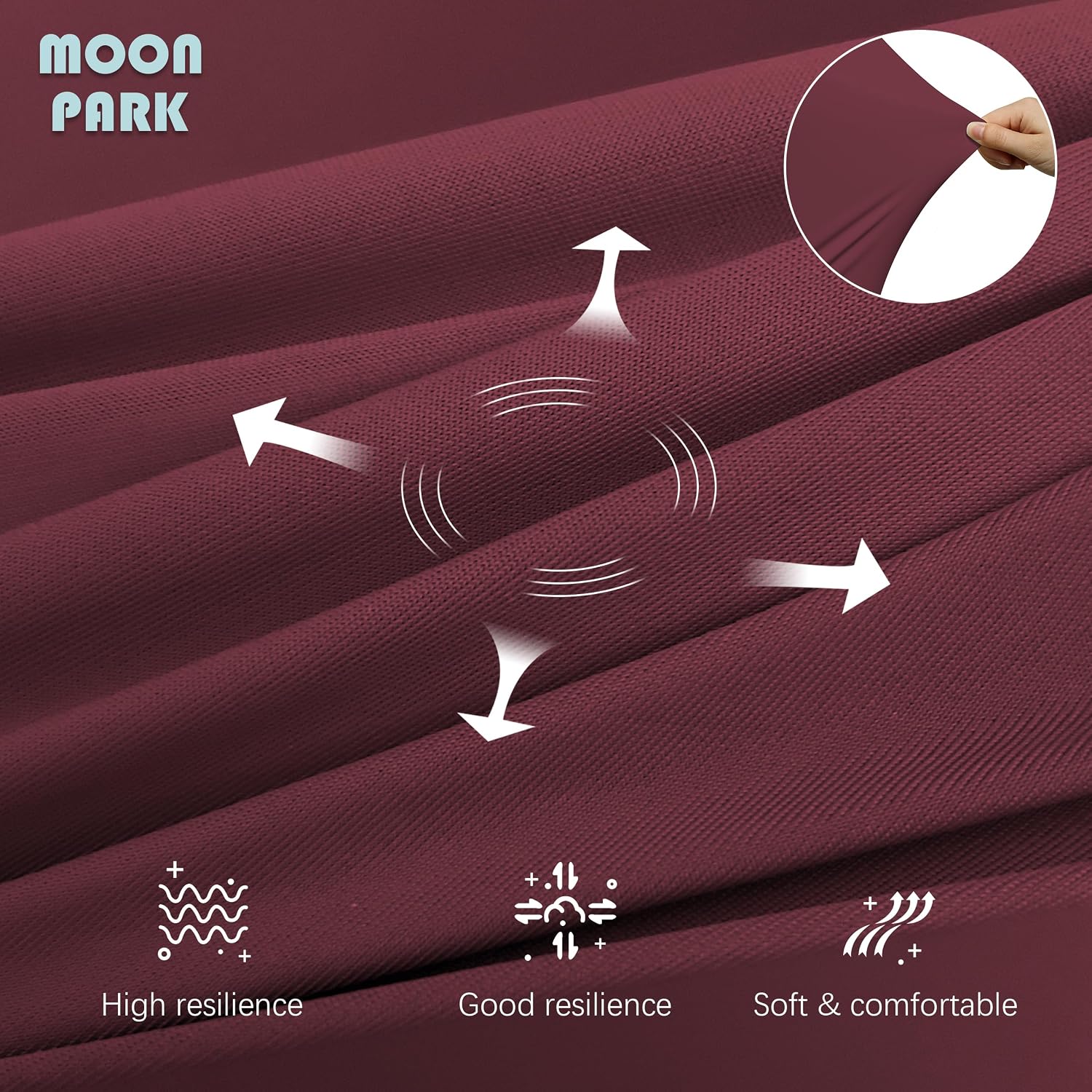 Moonpark MOON PARK Pregnancy Pillows for Sleeping - U Shaped Full Body Maternity Pillow with Removable Cover - Support for Back, Legs, Bell…