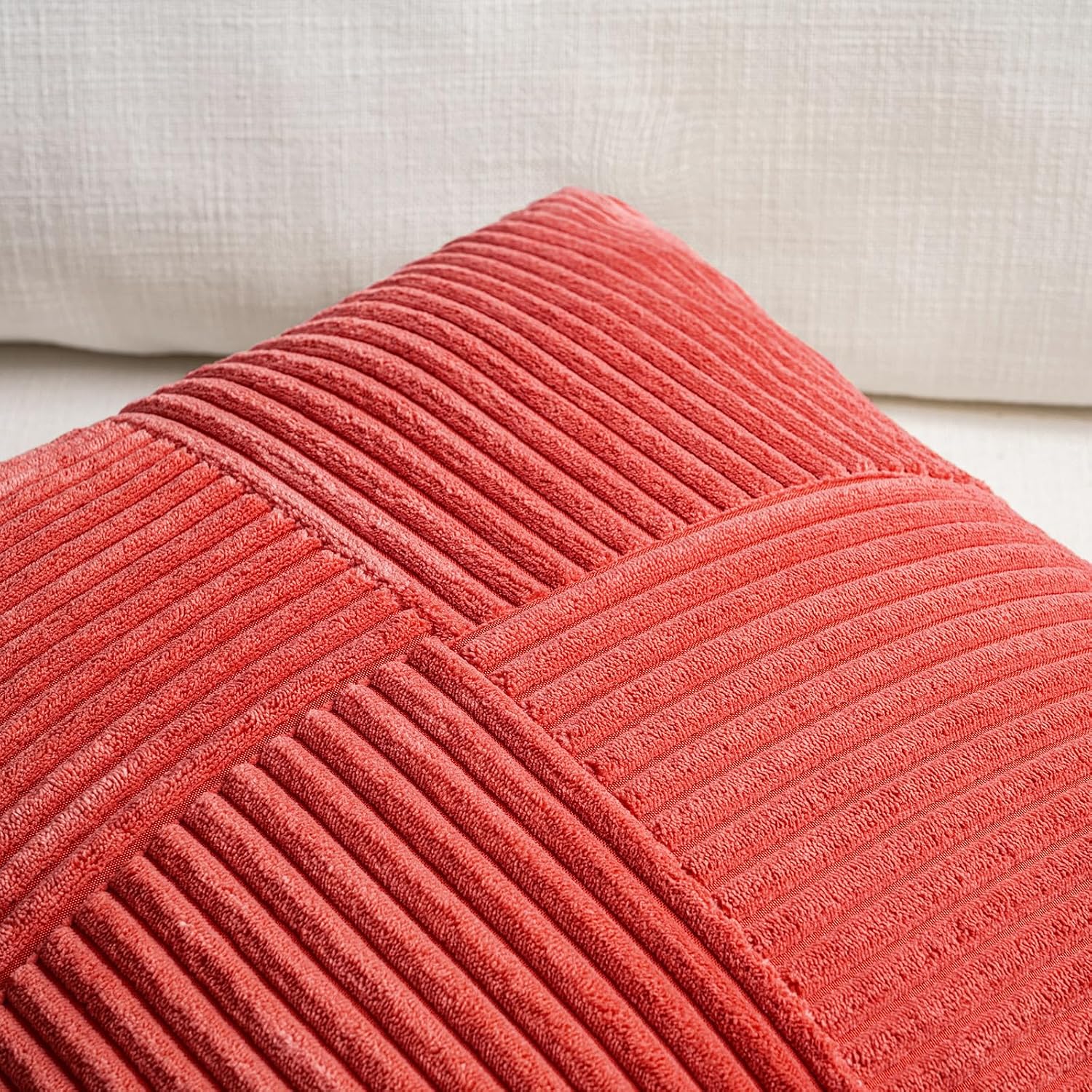 Fancy Homi 2 Packs Red Decorative Throw Pillow Covers 20x20 Inch for Living Room Couch Bed Sofa, Holiday Christmas Home Decor Gift, Soft…