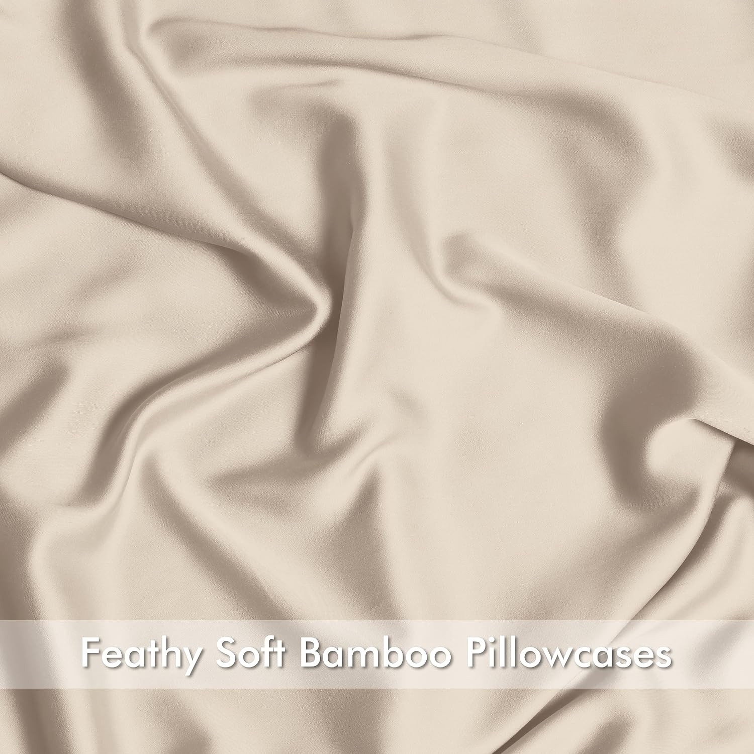 ShunjieHome 4 Pack Bamboo Viscose Pillow Protectors Queen Size, 400 Thread Count Cooling Zippered Pillowcases for Hot Sleepers & Night Swea…