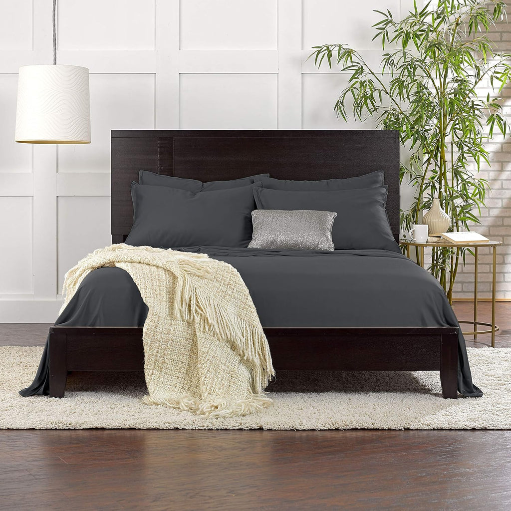 PureBamboo Pure Bamboo Twin XL Sheets, Genuine 100% Organic Viscose Derived from Bamboo Bed Sheet Set, Luxuriously Soft & Cooling, Double S…