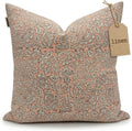 LineandLoop Linen Peach Pink Throw Cushion Covers 20x20 inch Pillow Farmhouse Style Spring Decorative Pillow Covers for Couch Living Room,…