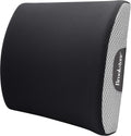 Brookstone - Luxurious Lumbar Support Pillow for Car or Office Chair, Back Cushion with Premium Grade Memory Foam, Breathable and…