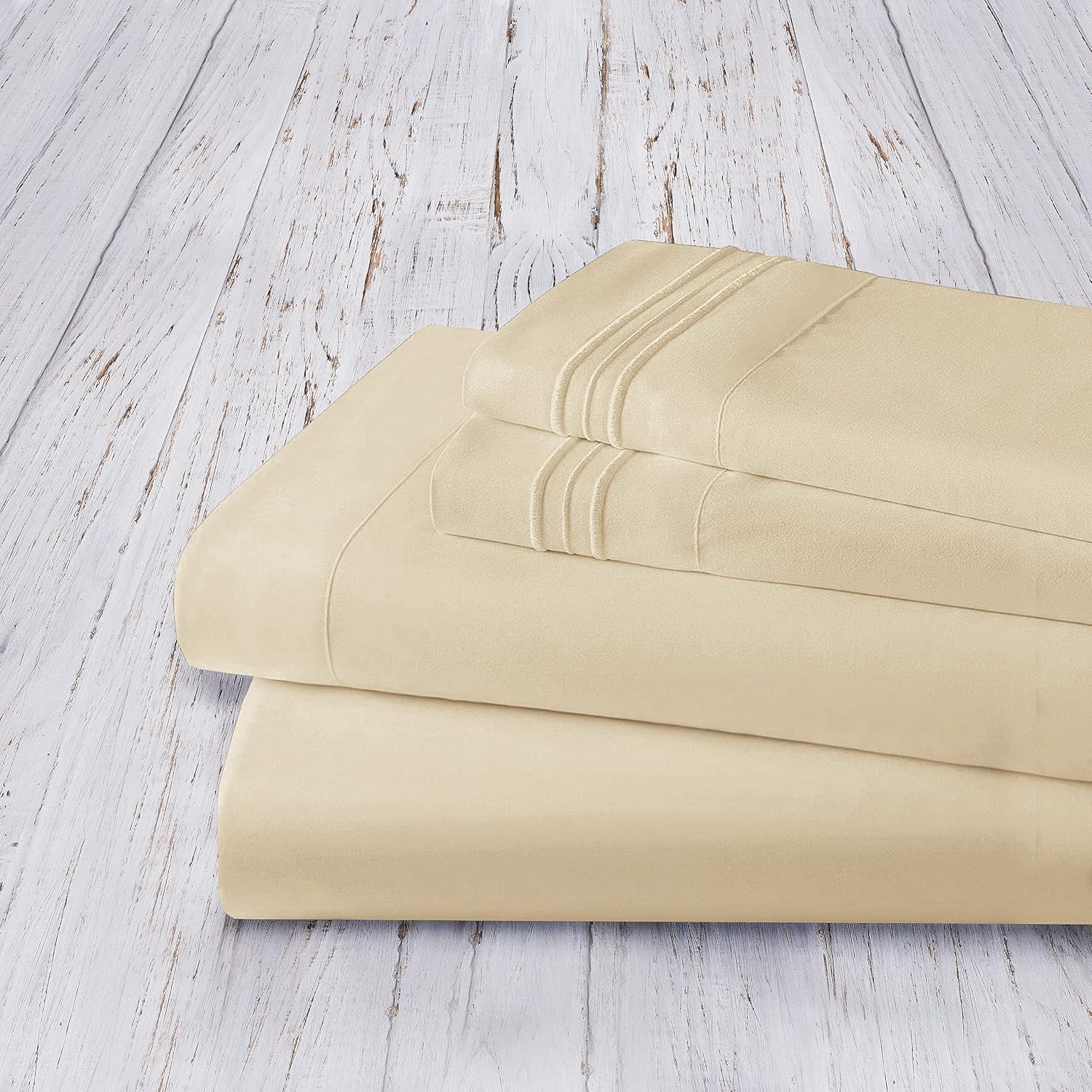 MocassiLuxuryBedding Mocassi Full Sheet Set - Luxury Hotel 1800 Premier Bedding Sheets & Pillowcases - Ultra Soft Breathable & Cooling Bed…