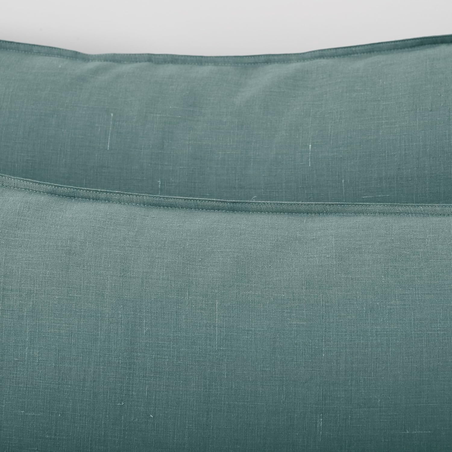 Chuffed Linen Pillow Cases 2 Pack 100% Linen Standard Pillowcases, Breathable and Cooling Washed Pillow Shams with Zipper Closure, 20x26 In…