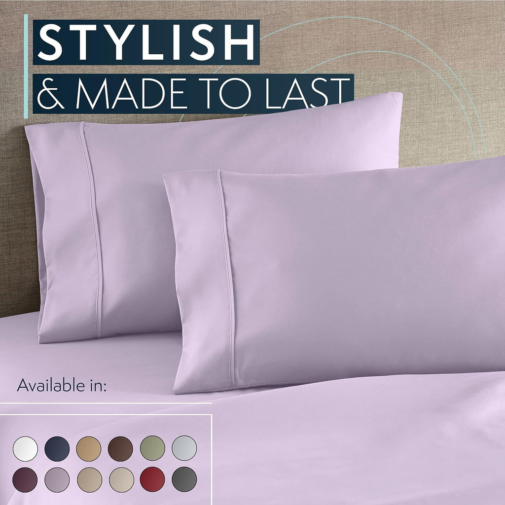 HCCollection HC Collection King Pillow Cases Set of 2- Microfiber, Extra Soft Pillowcases - easy maintenance & Machine Washable…