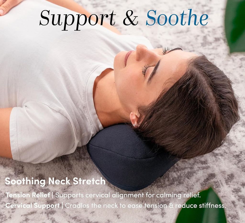 Halo Neck Stretch Pillow Supportive Cervical Comfort for, Posture Alignment, and Stress Reduction