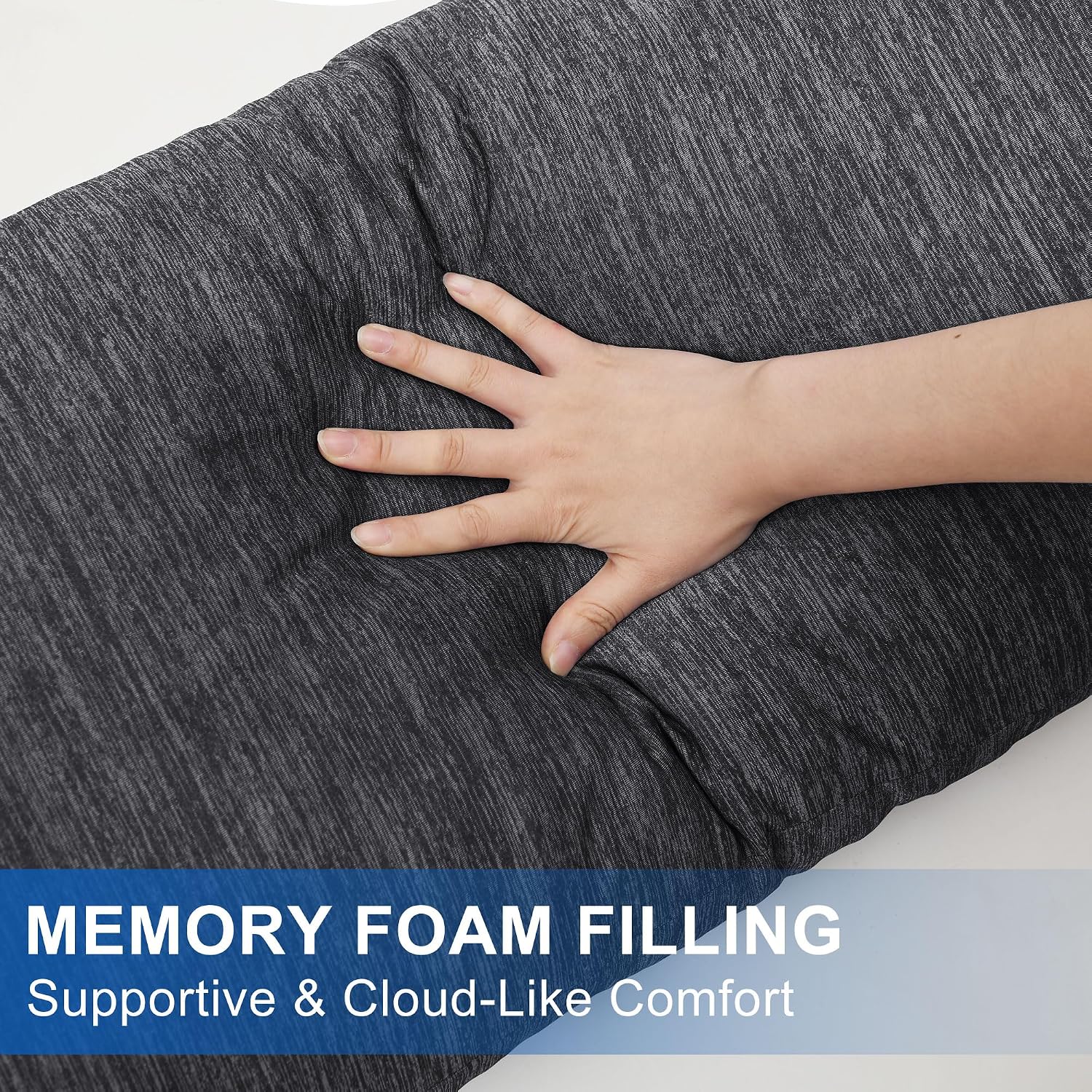 Hiasan Memory Foam Body Pillow for Adults, Cooling Long Body Pillow for Side Sleepers, Bed, Sleeping, Soft Support for Pregnant Women, Back…