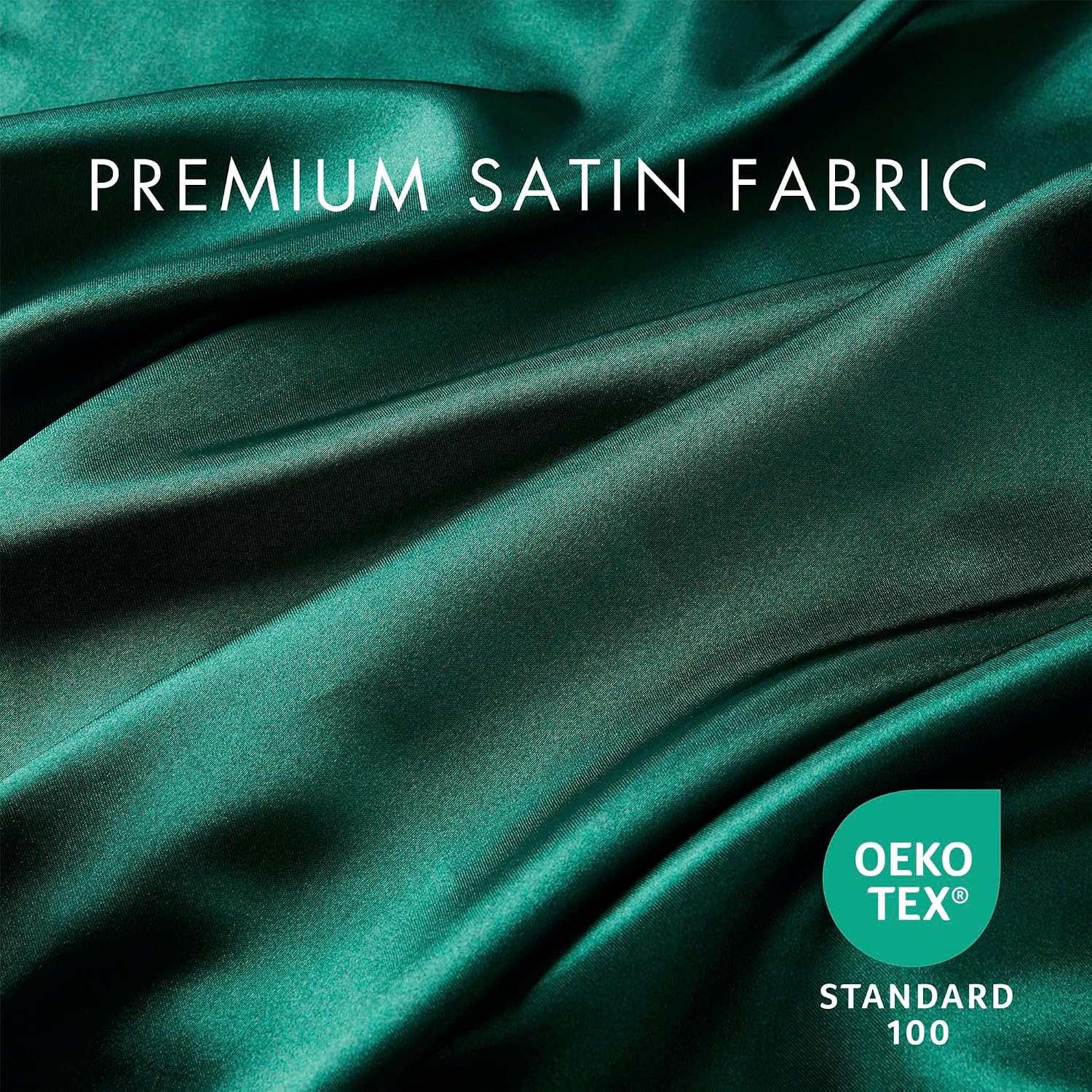 Madisonpark Madison Park Satin Sheets Cal King Size, Luxurious Silky Bed Sheets, Elastic 14" Pocket fits up to 16" Mattress, Wrinkle-Free,…