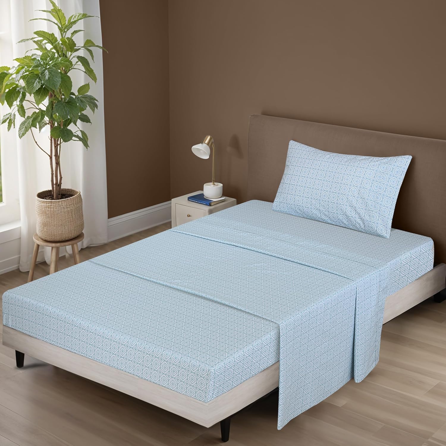Zoyer 100% Cotton Sheets – Twin XL Size Percale Bedding, Cooling & Breathable, Durable with a Crisp, Soft & Comfortable Feel, 16" Deep Pock…