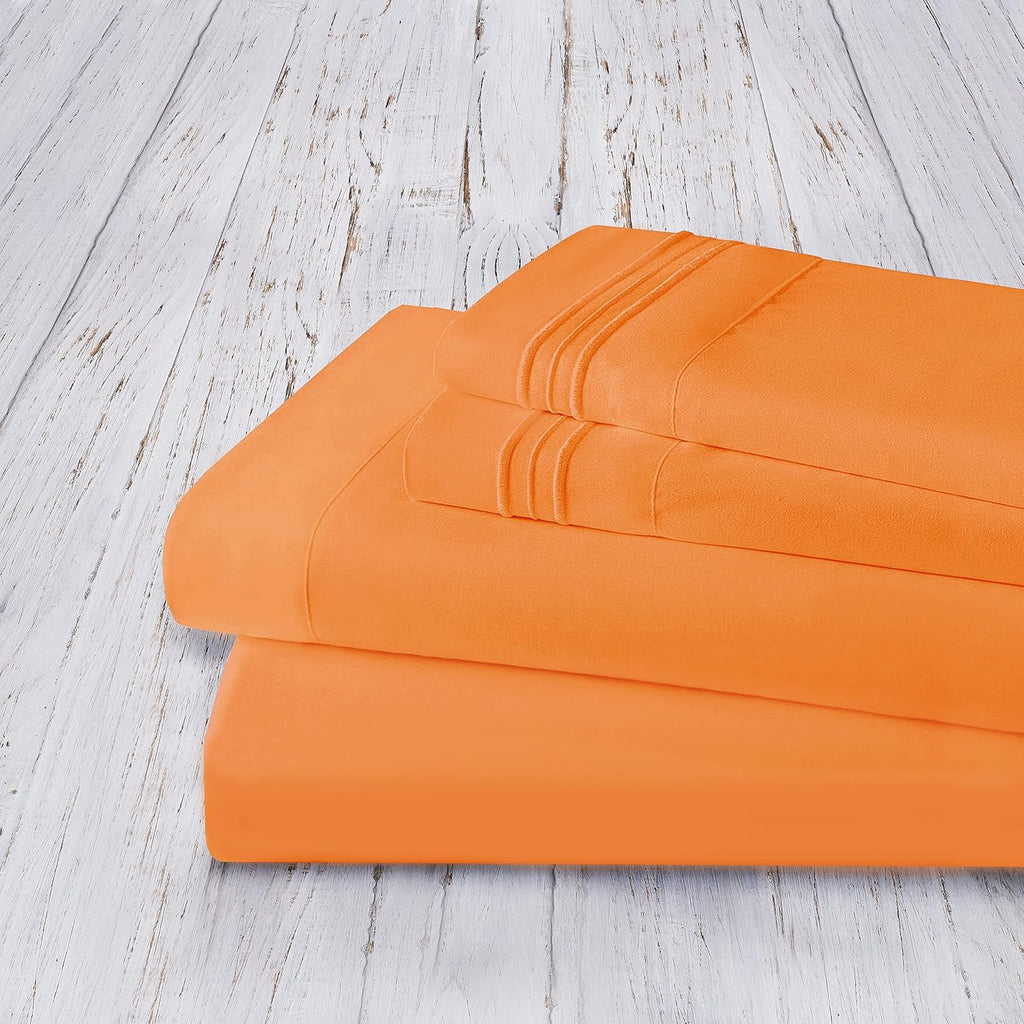 MocassiLuxuryBedding Mocassi Full Sheet Set - Luxury Hotel 1800 Premier Bedding Sheets & Pillowcases - Ultra Soft Breathable & Cooling Bed…