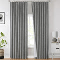 VisionHome Vision Home Charcoal Grey Pinch Pleated Full Blackout Curtains Room Darkening Window Curtains 84 inch for Living Room Bedroom Th…